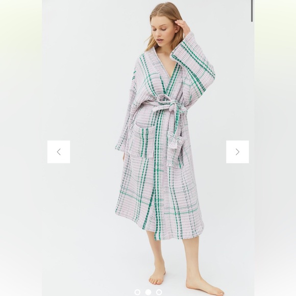 Kip&Co Plaid Waffle Bathrobe - Picture 1 of 7